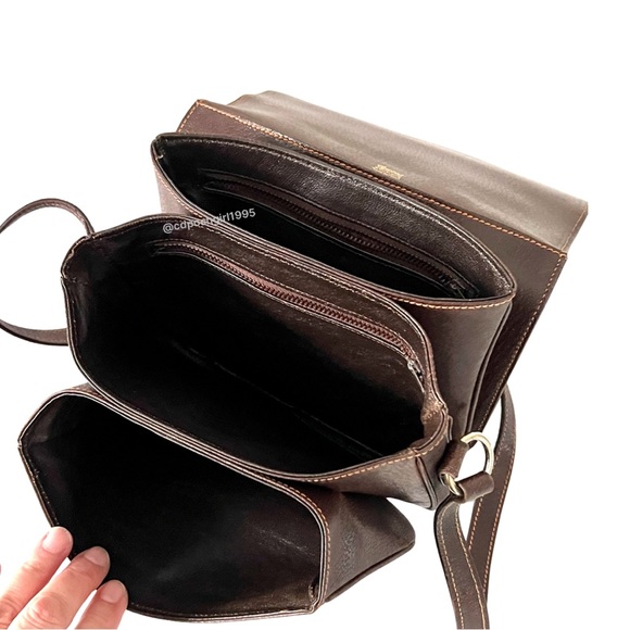 Vintage 1970s Gucci Ophidia Canvas monogram leather Flap accordion shoulder bag - Picture 5 of 16